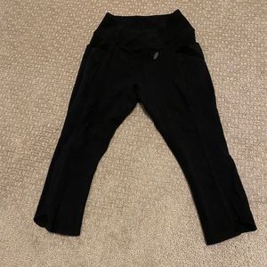 Gym shark black womens crop leggings